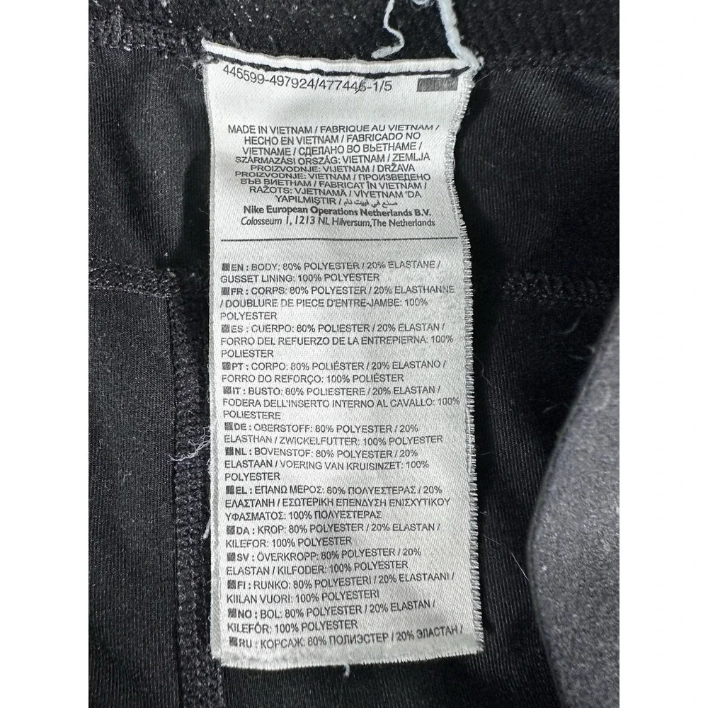 Nike Pro Leggings Women's Medium Black Dri-FIT Athletic Activewear Pants